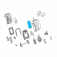 OEM 2008 Buick Lucerne Heater Asm-Driver Seat Back Cushion Diagram - 15268884