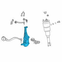 OEM 2018 Lexus LS500h KNUCKLE Sub-Assembly, Steering Diagram - 43201-19005