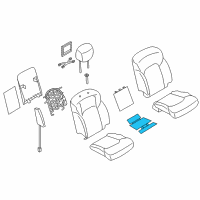 OEM 2019 Infiniti QX80 Heater Unit-Front Seat Cushion Diagram - 87385-6JD0A
