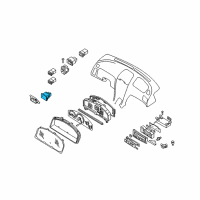 OEM 2001 Infiniti I30 Warning Assy-Instrument, A Diagram - 25020-40U00