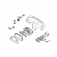 OEM 2001 Nissan Pathfinder Switch Assy-Mirror Control Diagram - 25570-2Y015