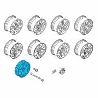 OEM 2016 BMW X6 Emergency Wheel, Light Alloy Diagram - 36-11-6-775-450