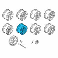 OEM 2017 BMW X6 Light Alloy Rim Diagram - 36-11-6-858-879