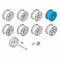 OEM 2018 BMW X5 Light Alloy Rim Ferricgrey Diagram - 36-11-7-846-790