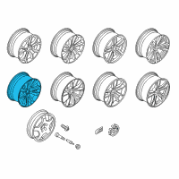 OEM 2016 BMW X6 Light Alloy Rim, Black Diagram - 36-11-6-858-528