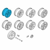 OEM 2017 BMW X6 Light Alloy Rim Diagram - 36-11-6-858-872