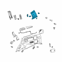OEM 2014 Toyota Land Cruiser Rear Pillar Trim Diagram - 62471-60521-B1