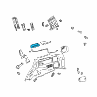 OEM 2011 Toyota Land Cruiser Cup Holder Diagram - 66991-60040-E0