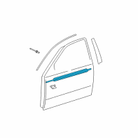 OEM Lexus IS250 Moulding Assy, Front Door Belt Diagram - 75710-53021