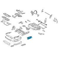 OEM 2014 BMW 740Li Seat Adjustment Switch, Left Diagram - 61-31-9-270-381