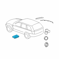 OEM 2010 Dodge Charger Module-Parking Assist Diagram - 56054057AD