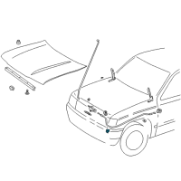 OEM 1999 Toyota 4Runner Release Cable Diagram - 53630-35060