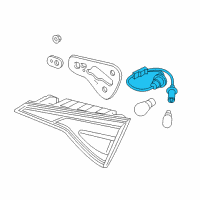 OEM 2019 Hyundai Sonata Lamp Holder And Wiring, Interior, Rear Diagram - 92470-C2500