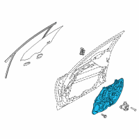 OEM 2019 Kia Stinger Panel Assembly-Front Door Diagram - 82471J5000