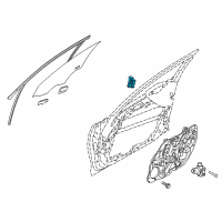 OEM 2019 Kia Stinger Channel Assembly-Front Door Diagram - 82550J5000