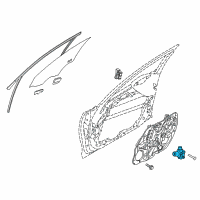 OEM Kia Stinger Motor Assembly-Front Power Diagram - 82450J5010