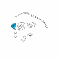 OEM 2008 Cadillac XLR Clock Spring Diagram - 19180232