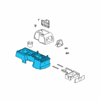 OEM 2004 Saturn Vue Trim Pkg, Front Floor Console Accessory Diagram - 22695550