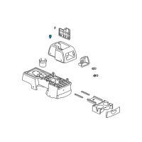 OEM Saturn Latch Asm, Front Floor Console Compartment Door Diagram - 22691215