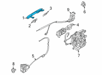 OEM Kia Carnival Handle-Rear Door Out Diagram - 83651R0710