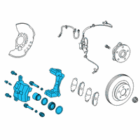 OEM 2020 Toyota Prius AWD-e Caliper Assembly Diagram - 47750-47060