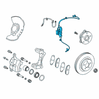 OEM Toyota Corolla Front Speed Sensor Diagram - 89542-12110