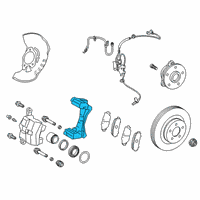 OEM 2020 Toyota Prius AWD-e Caliper Mount Diagram - 47721-47060