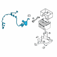 OEM 2015 Ford Taurus Positive Cable Diagram - DA8Z-14300-B