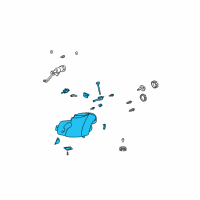 OEM 2003 Cadillac CTS Composite Headlamp Diagram - 15826015