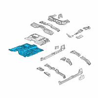 OEM Dodge Dakota Pan-Floor Diagram - 55112549AA