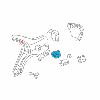 OEM Honda Adapter, Fuel Cap Diagram - 63915-SDA-A00ZZ