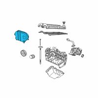 OEM 2005 Mercury Mariner Front Cover Diagram - 2L8Z-6019-AA