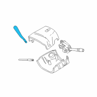 OEM 2000 Mercury Sable Shift Lever Diagram - 5F1Z-7210-D