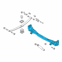 OEM 2017 Nissan NV200 Case Rear Axle Assembly Diagram - 43010-3LN1A