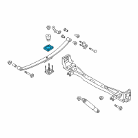 OEM 2015 Nissan NV200 Rear Spring Seat-Rubber Upper Diagram - 55052-3LM0B