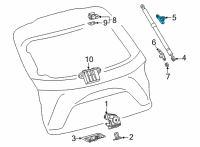 OEM Lexus NX250 BRACKET, BACK DOOR D Diagram - 68946-78030