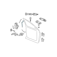 OEM 2007 Dodge Ram 1500 Handle-Inside Release Diagram - 1CR97ZJ3AA