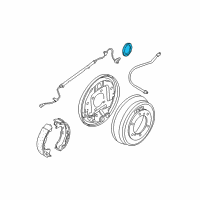 OEM 1999 Infiniti QX4 Sensor Rotor-Anti SKID Rear Diagram - 47950-0W000