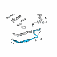 OEM 2014 Scion xD Front Pipe Diagram - 17410-37271