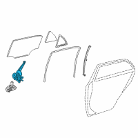 OEM 2015 Toyota Corolla Window Regulator Diagram - 69804-02240