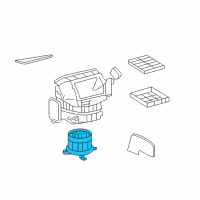 OEM 2014 Lexus LX570 Motor Sub-Assy, Blower Diagram - 87103-60481