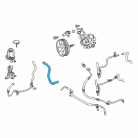 OEM 2016 Toyota 4Runner Reservoir Hose Diagram - 44348-60430