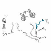 OEM 2018 Lexus GX460 Power Steering Return Tube Sub-Assembly Diagram - 44406-60030