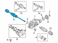 OEM BMW 230i xDrive EXCHANGE OUTPUT SHAFT RIGHT Diagram - 31-60-9-454-248