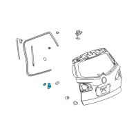 OEM 2016 Buick Enclave Lift Cylinder Lower Bracket Diagram - 15792710