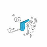 OEM 2006 Jeep Commander Anti-Lock Brake System Module Diagram - 68004830AD