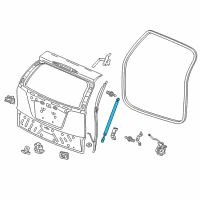 OEM Honda Open Stay Assembly R, T Diagram - 74820-T0G-A21