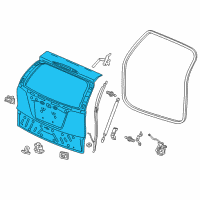 OEM 2015 Honda CR-V [Freight Parts] Tail Gate Component (DOT) Diagram - 68100-T1W-A90ZZ