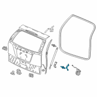 OEM 2013 Honda CR-V Bracket, R. Tailgate Opener Stay (Lower) Diagram - 74823-T0A-A00