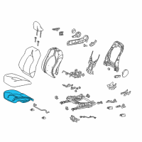 OEM 2018 Toyota Camry Seat Cushion Pad Diagram - 71511-33530